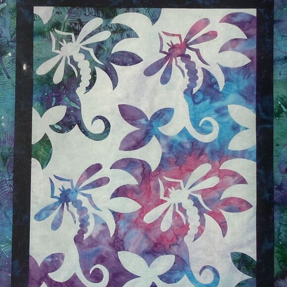 Quilt Design Northwest Q204 Pattern Dragonflies Wall Hanging Various Sizes - Picture 1 of 8